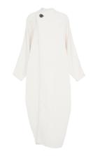 Bouguessa Striped Collar Long Coat