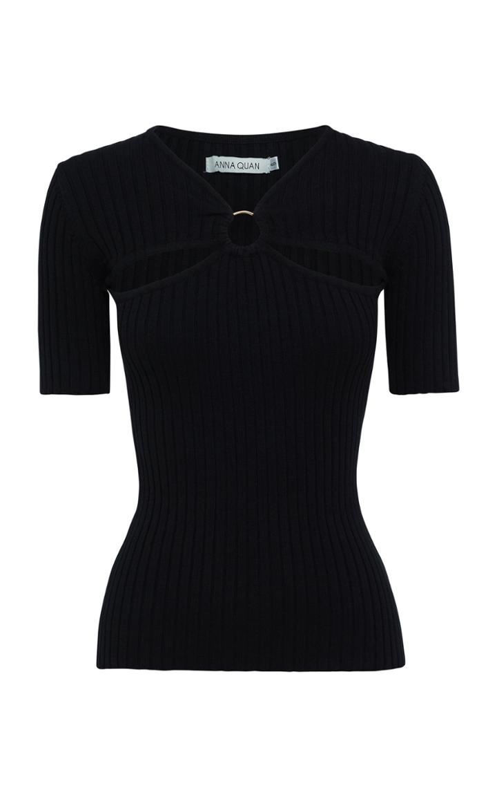 Moda Operandi Anna Quan Ary Cotton Ribbed-knit Top