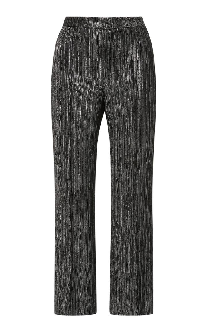 Isabel Marant Dansley Metallic Straight Leg Cropped Pants