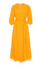 Moda Operandi Gabriela Hearst Demeter Cape-back Wrap Maxi Dress Size: 36