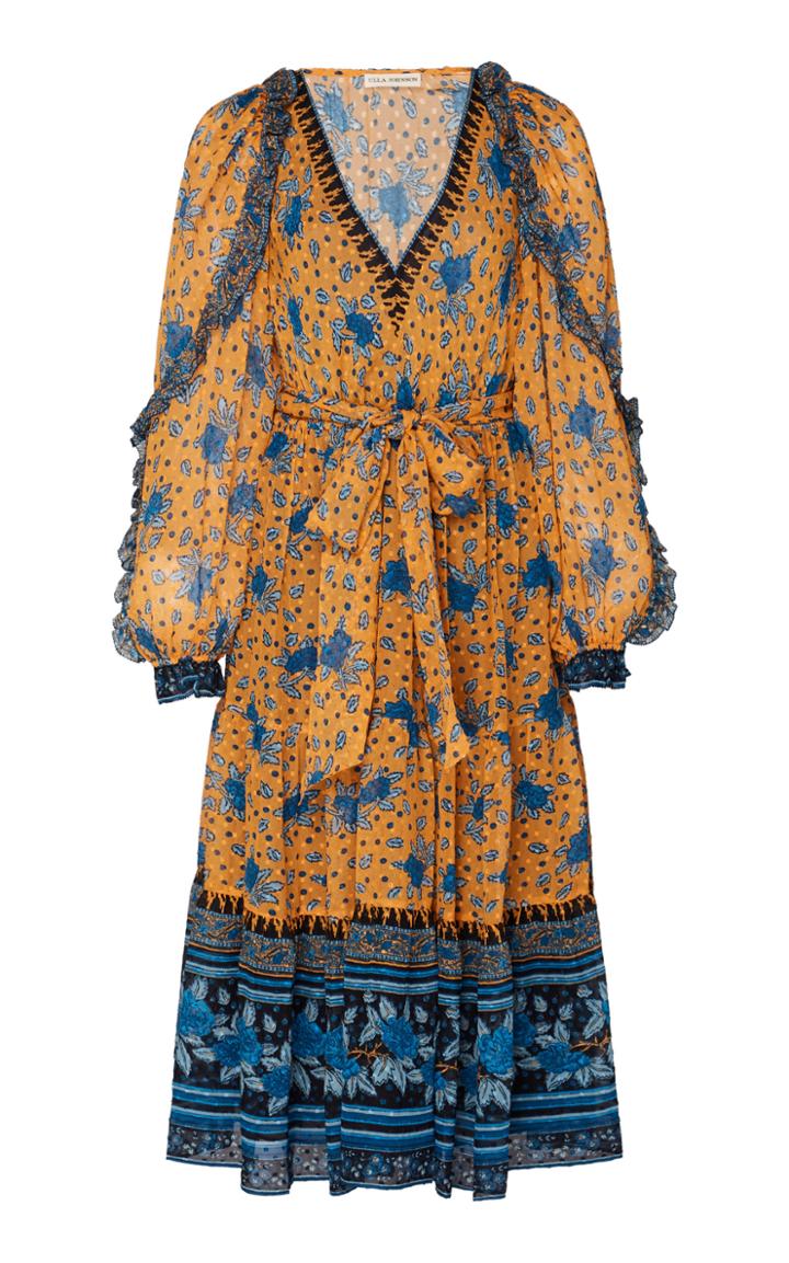 Ulla Johnson Romilly Printed Silk-blend Chiffon Midi Dress