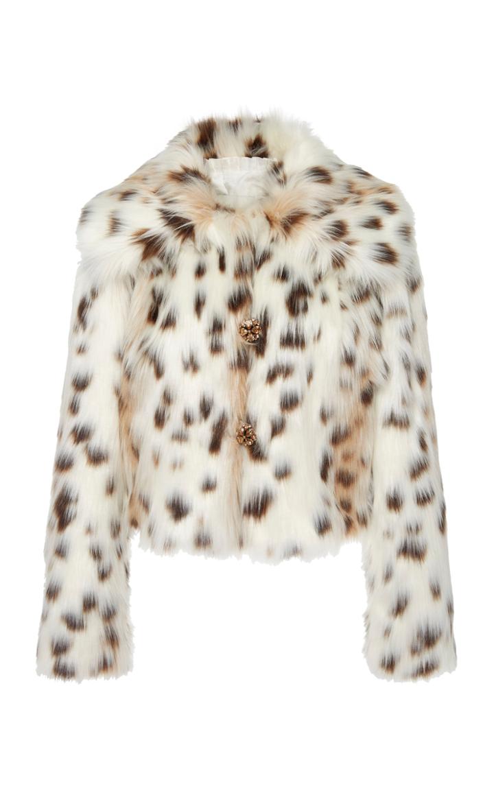 Marei 1998 Oleander Linca Faux Fur Jacket