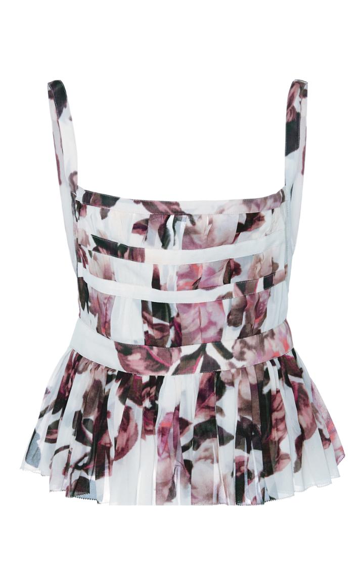 Brock Collection Tabby Floral Peplum Top