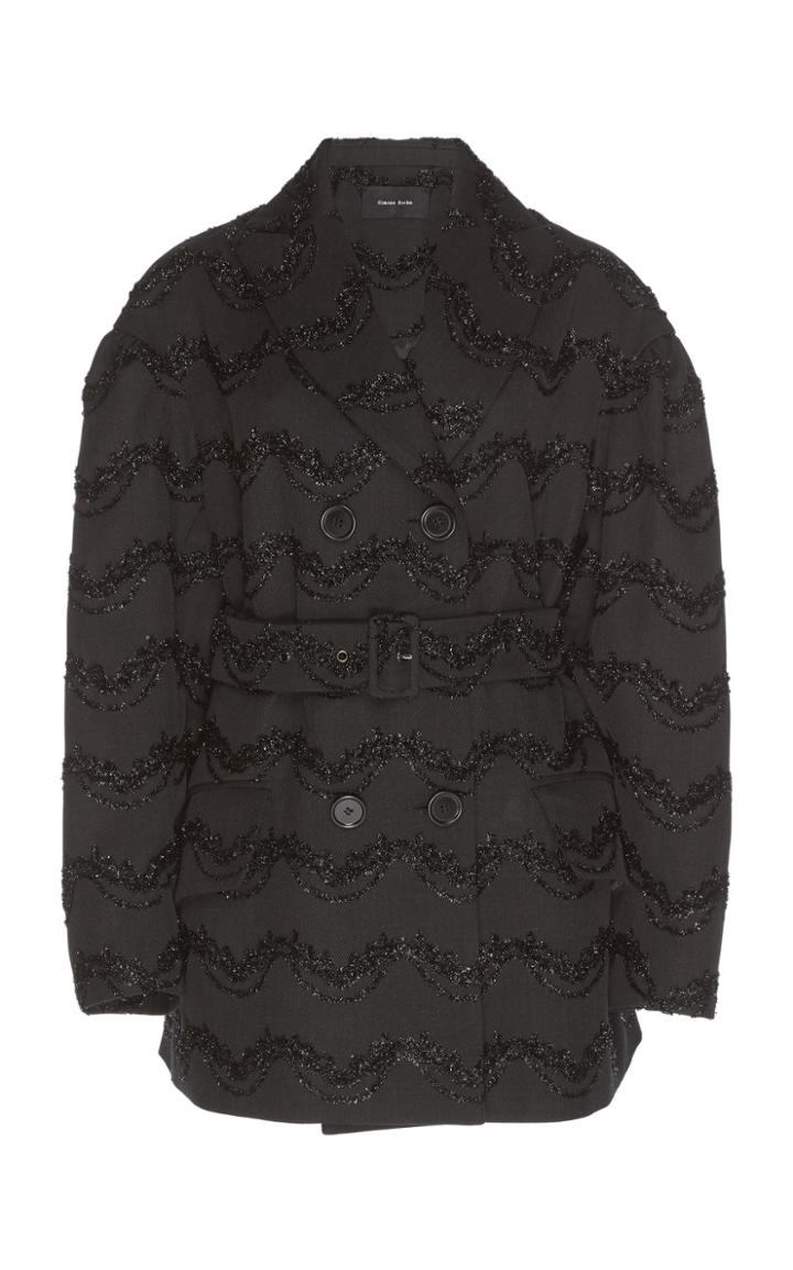 Simone Rocha Double Breasted Embellished Jacket