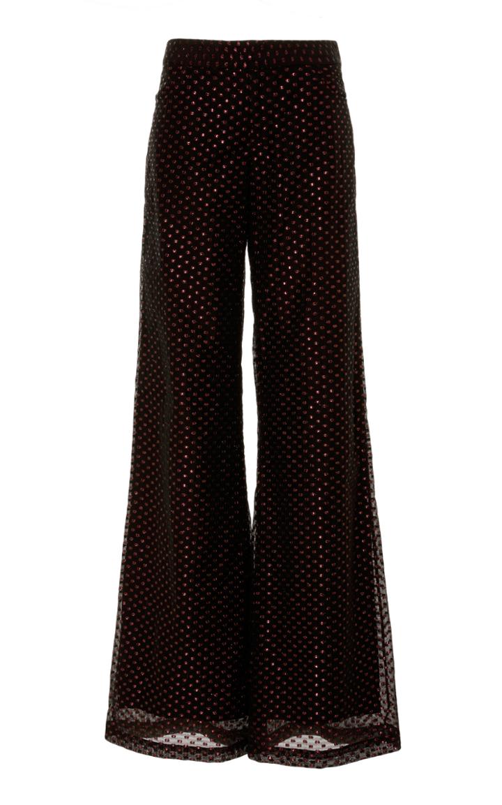 Lein Polka Dot Wide Leg Pant