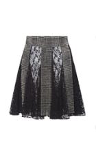 Christopher Kane Flared Lace And Sequin Mini Skirt