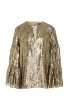 Michael Kors Collection Tiered Sleeve Poet Blouse