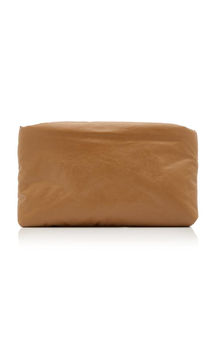 Kassl Padded Coated Cotton-blend Clutch