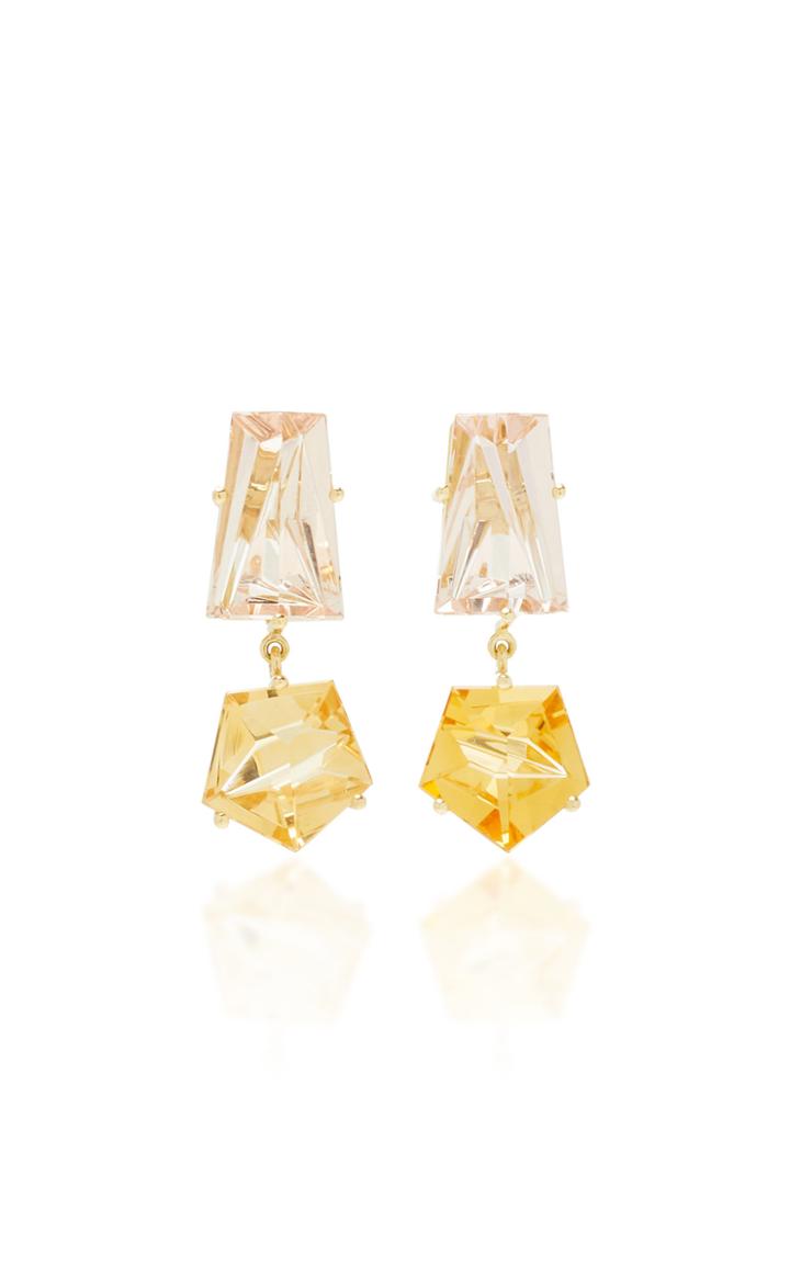 Misui Klar Morganite And Citrine Earrings