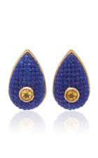 Moda Operandi Maria Frering Blue Study Of Colour Pear-shaped Earrings