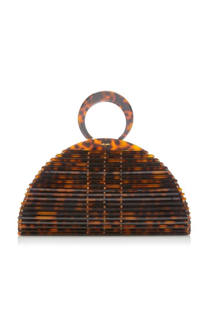 Cult Gaia Neema Tortoiseshell Acrylic Top Handle Bag
