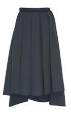 Dice Kayek Pleated Asymmetrical Skirt