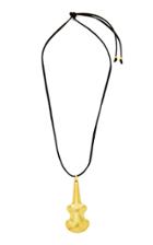 Moda Operandi Lalaounis 22k Hand Hammered Yellow Gold Pendant