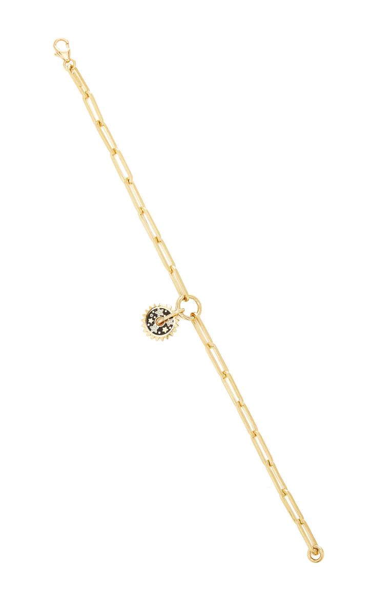 Foundrae Blossom 18k Gold And Enamel Bracelet