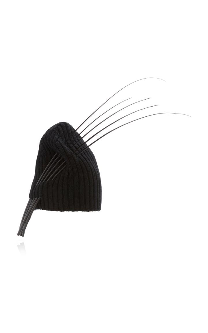 Marc Jacobs Metal-detailed Wool Beanie