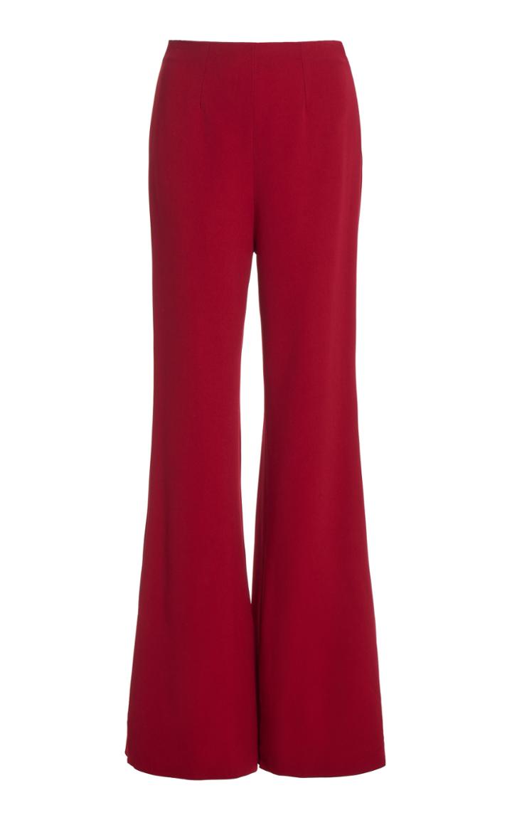 Moda Operandi Roland Mouret Saxley Crepe Flared Pants
