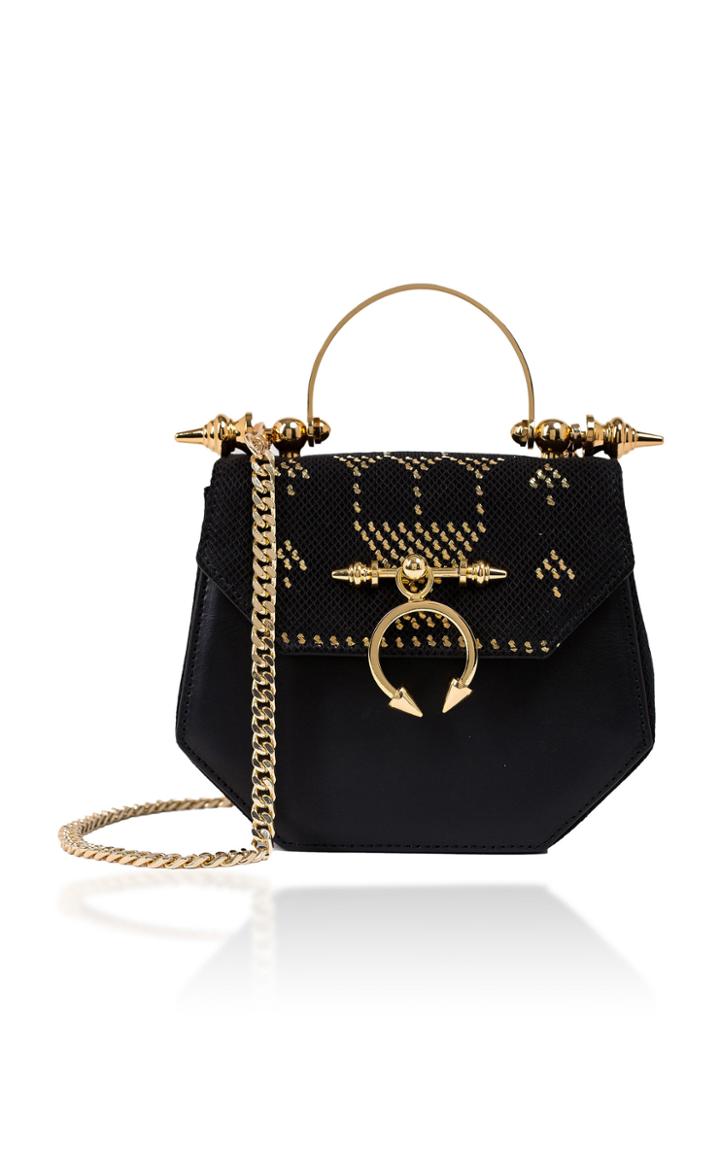 Okhtein The Pine Leather And Tally Shoulder Bag