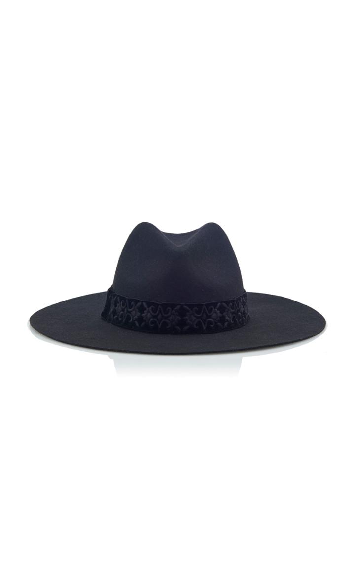 Moda Operandi Etro Embellished Trim Wool Fedora Hat