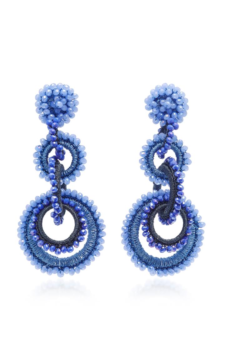 Bibi Marini Orchid Crystal Sundrop Earrings