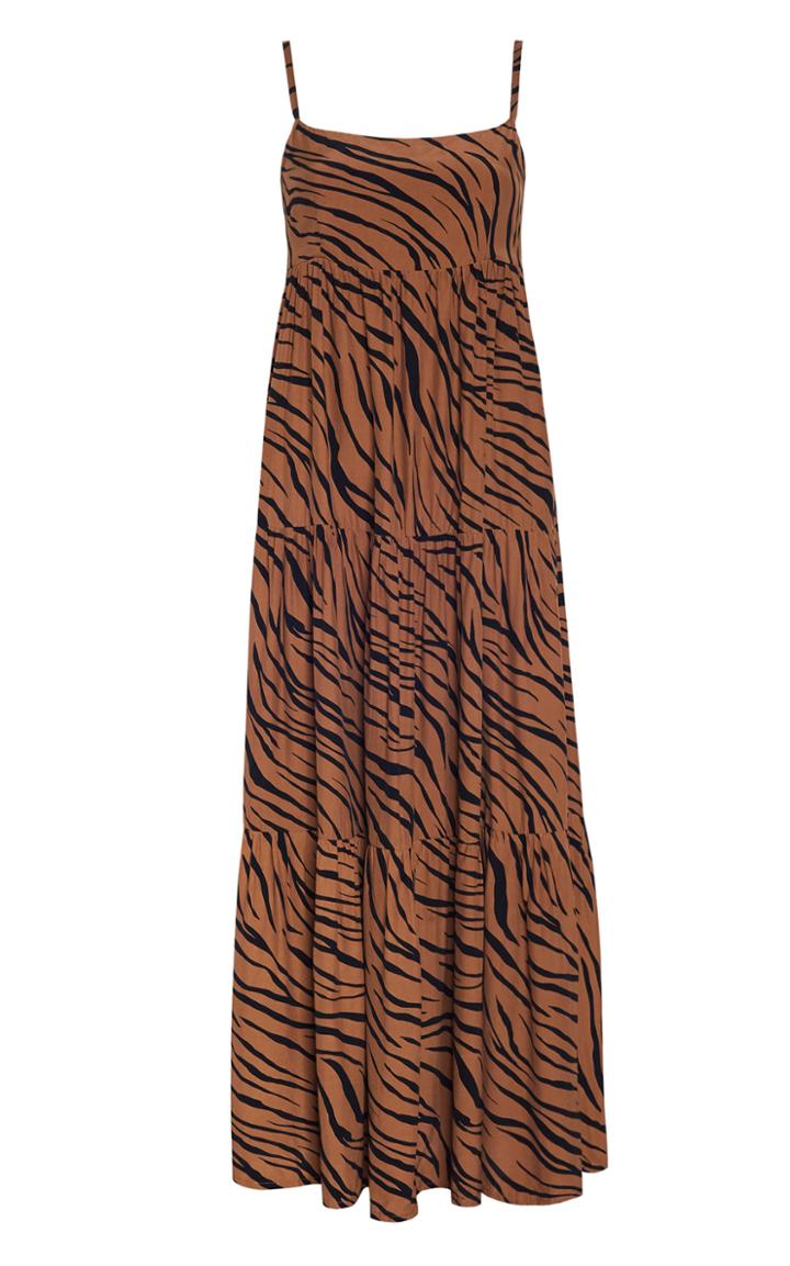 Moda Operandi Faithfull The Brand Corvina Tiger-print Crepe Tiered Midi Dress