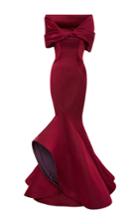 Zac Posen Double Face Duchesse Off The Shoulder Gown