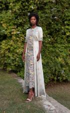 Moda Operandi Luisa Beccaria Printed Silk-satin Dress