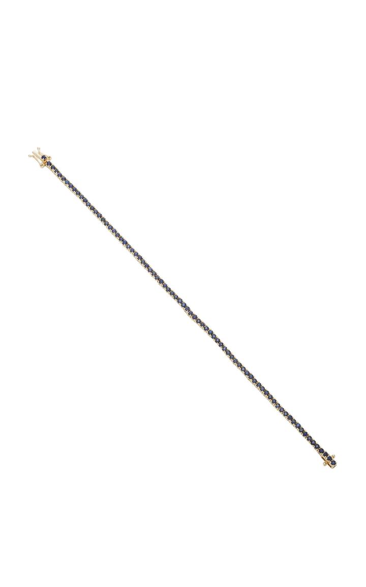 The Last Line 14k Yellow Gold And Sapphire Tennis Bracelet