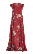 Biyan Gilyana Silk Floral Gown