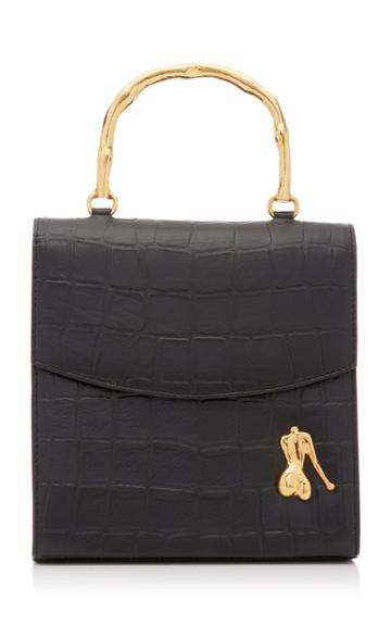 Marargent Claude Croc-effect Leather Top Handle Bag