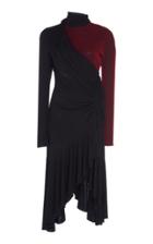 Philosophy Di Lorenzo Serafini Leopard-accented Draped Crepe Dress