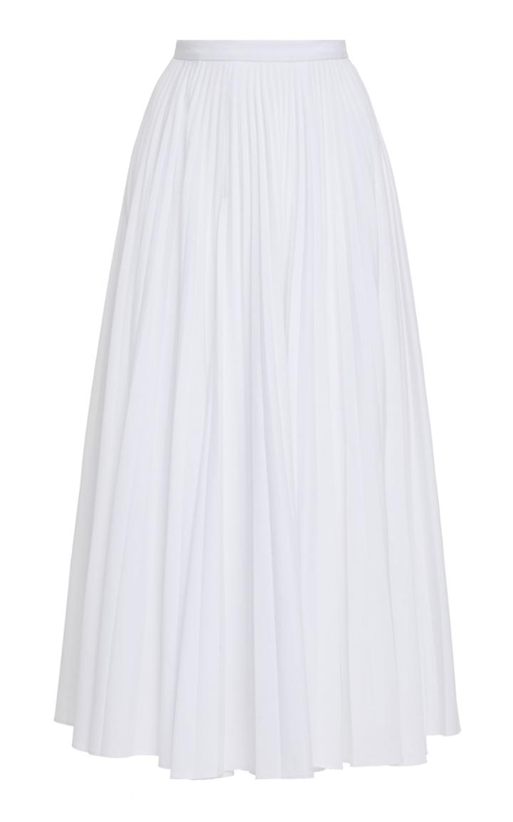 Claudia Li Pleat Midi Skirt