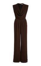 Moda Operandi Emilia Wickstead Desma Draped Crepe Jumpsuit