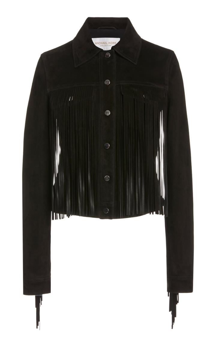 Moda Operandi Michael Kors Collection Fringed Suede Jacket