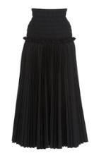 Khaite Rosa A-line Cotton Midi Skirt
