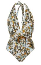 Silvia Tcherassi Germain Belted Floral-print Swimsuit