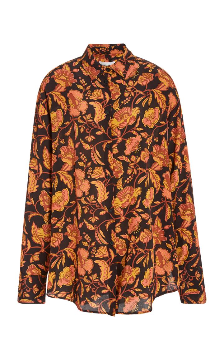 Matteau Oversized Silk Button Down Shirt