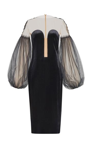Yanina Demi Couture Velvet Dress