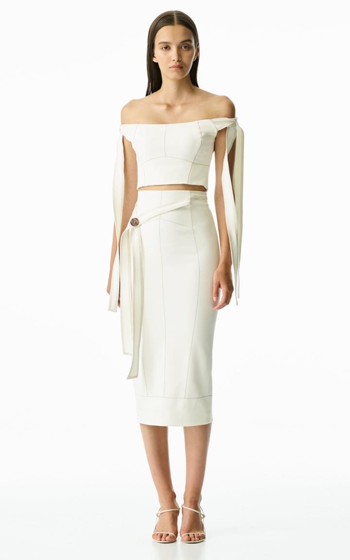 Moda Operandi Rachel Gilbert Frankie Off-the-shoulder Crepe Top Size: 0