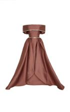 Elizabeth Kennedy Beaded Off The Shoulder Ball Gown