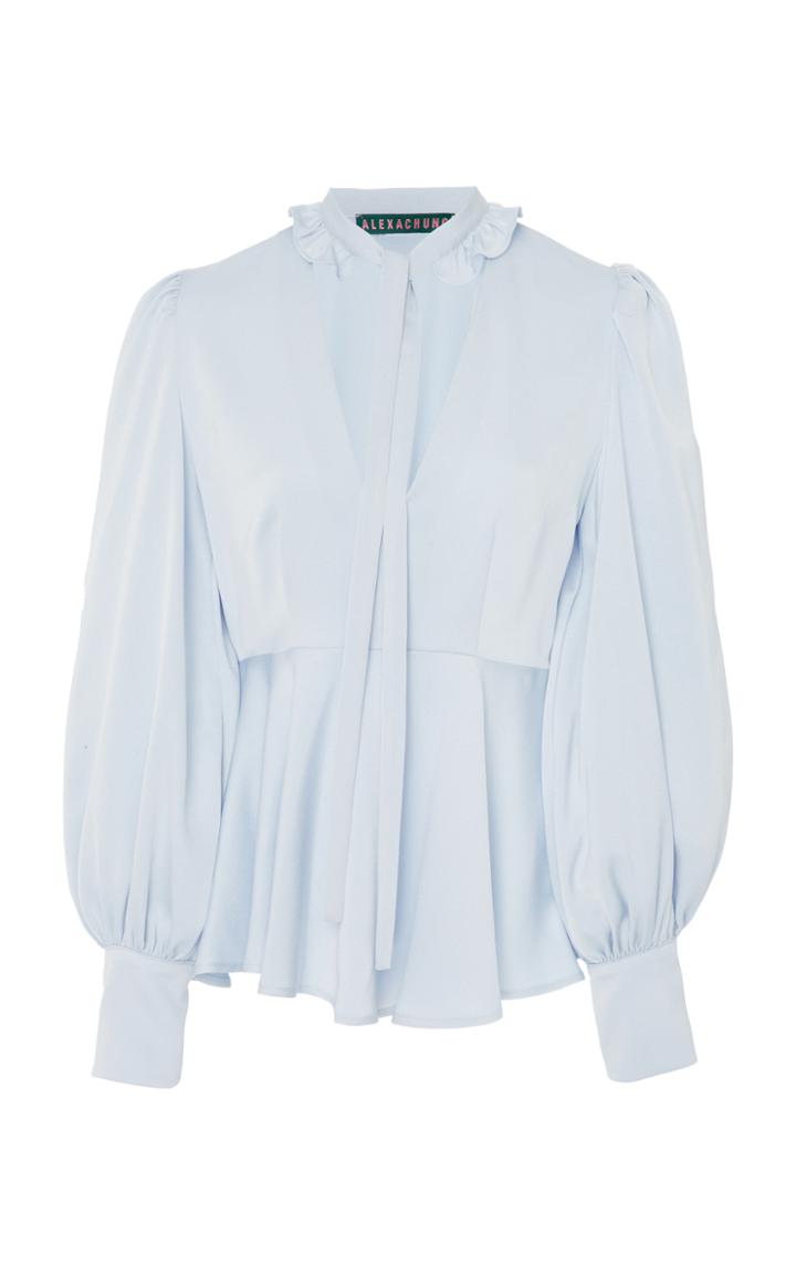 Alexachung Frilled Crepe De Chine Blouse
