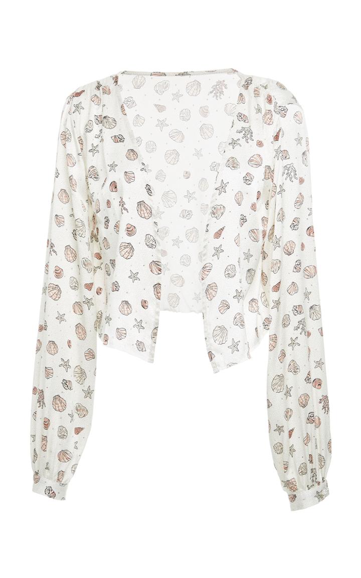 Breelayne Fiorello Ditzy Print Swarovski Open Top
