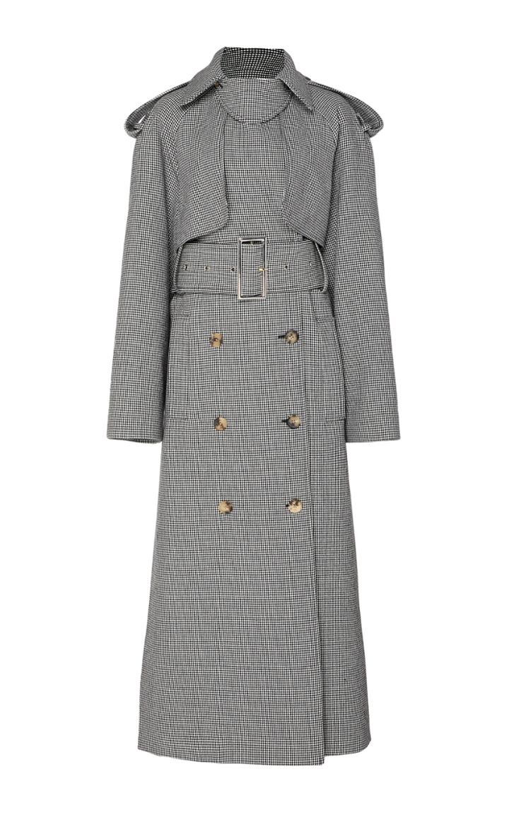 Khaite Binx Double-breasted Wool-blend Trench