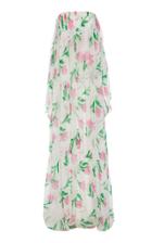 Rosie Assoulin Tulip Chiffon Strapless Gown