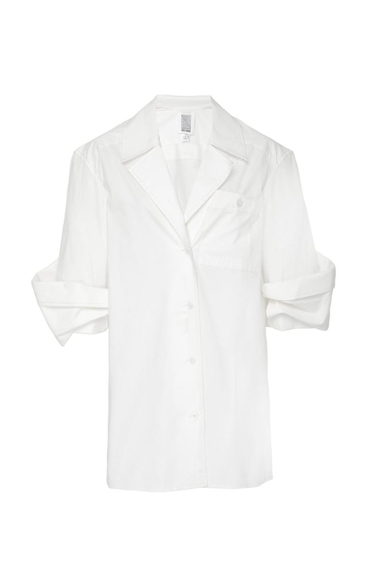 Rosie Assoulin Stretch-cotton Poplin Shirt