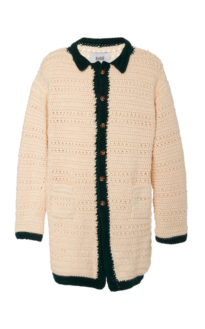 Bode Crochet Sweater Jacket