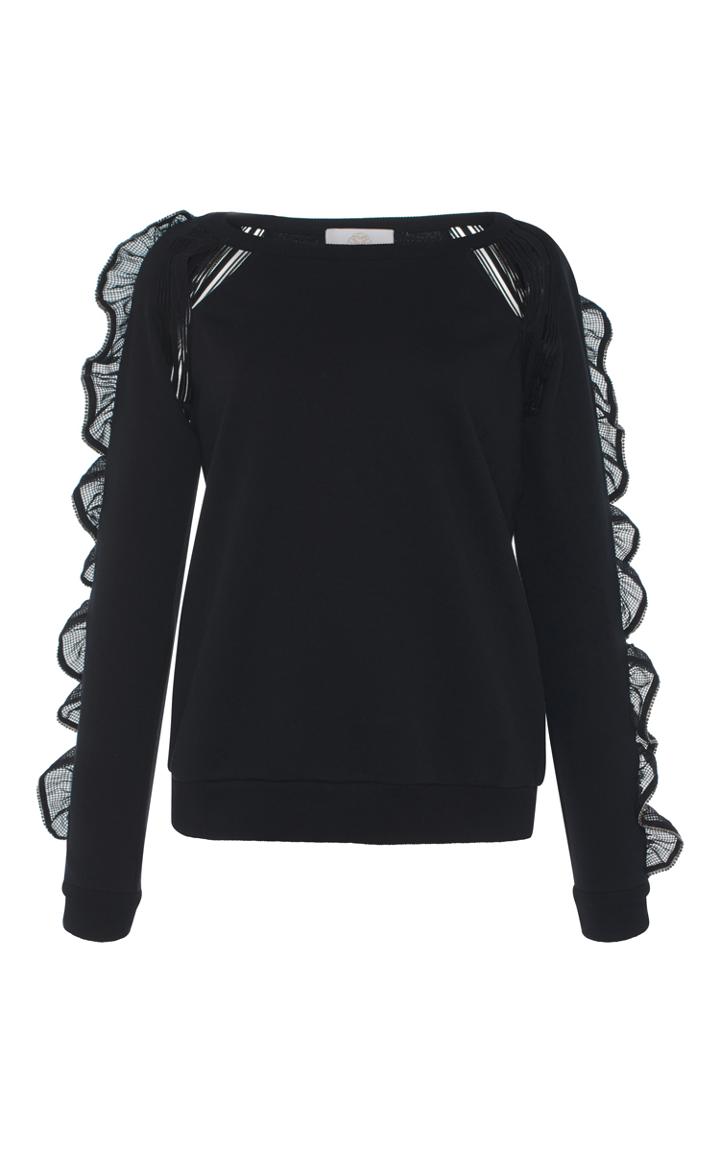 Zayan The Label Vena Cutout Sweater
