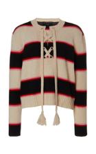 Alanui Striped Lace-up Sweater