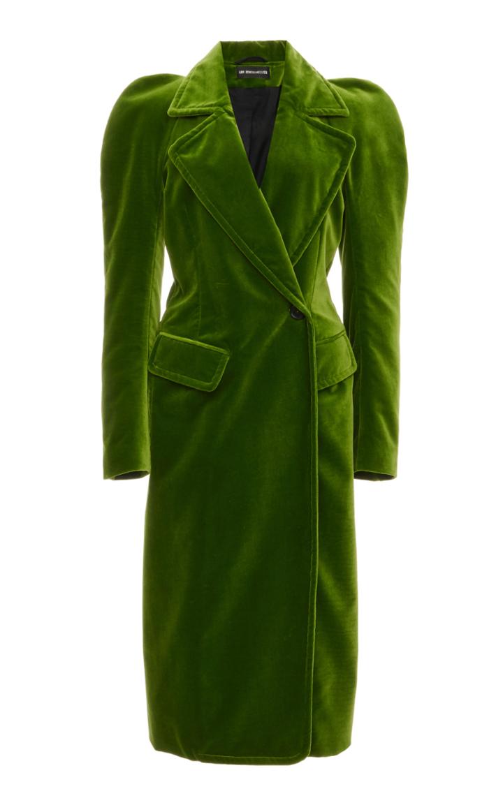 Moda Operandi Ann Demeulemeester Asymmetric Velvet Coat