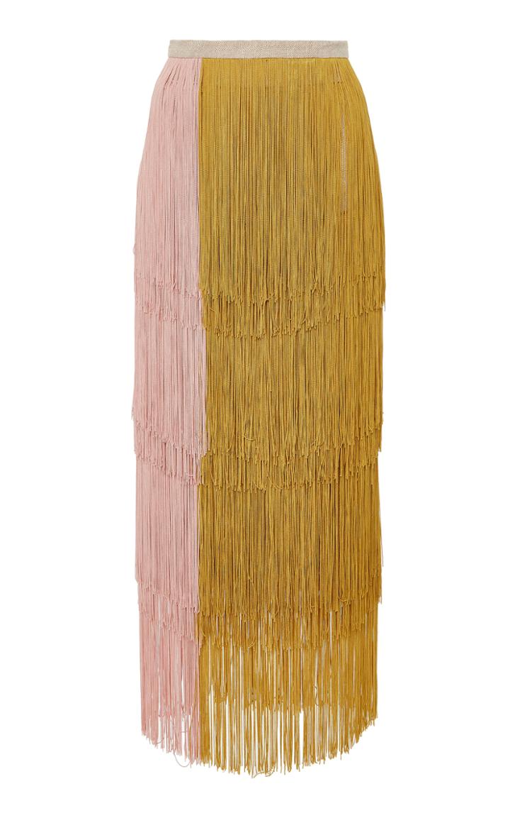 Rachel Comey Gyre Fringed Linen Skirt