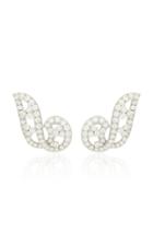 Gioia Vintage Platinum And Diamond Earrings
